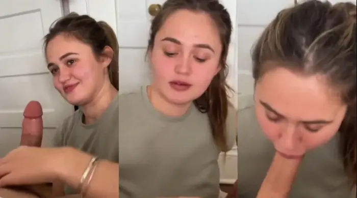 Cute Sexy Babe Sucking Big Cock